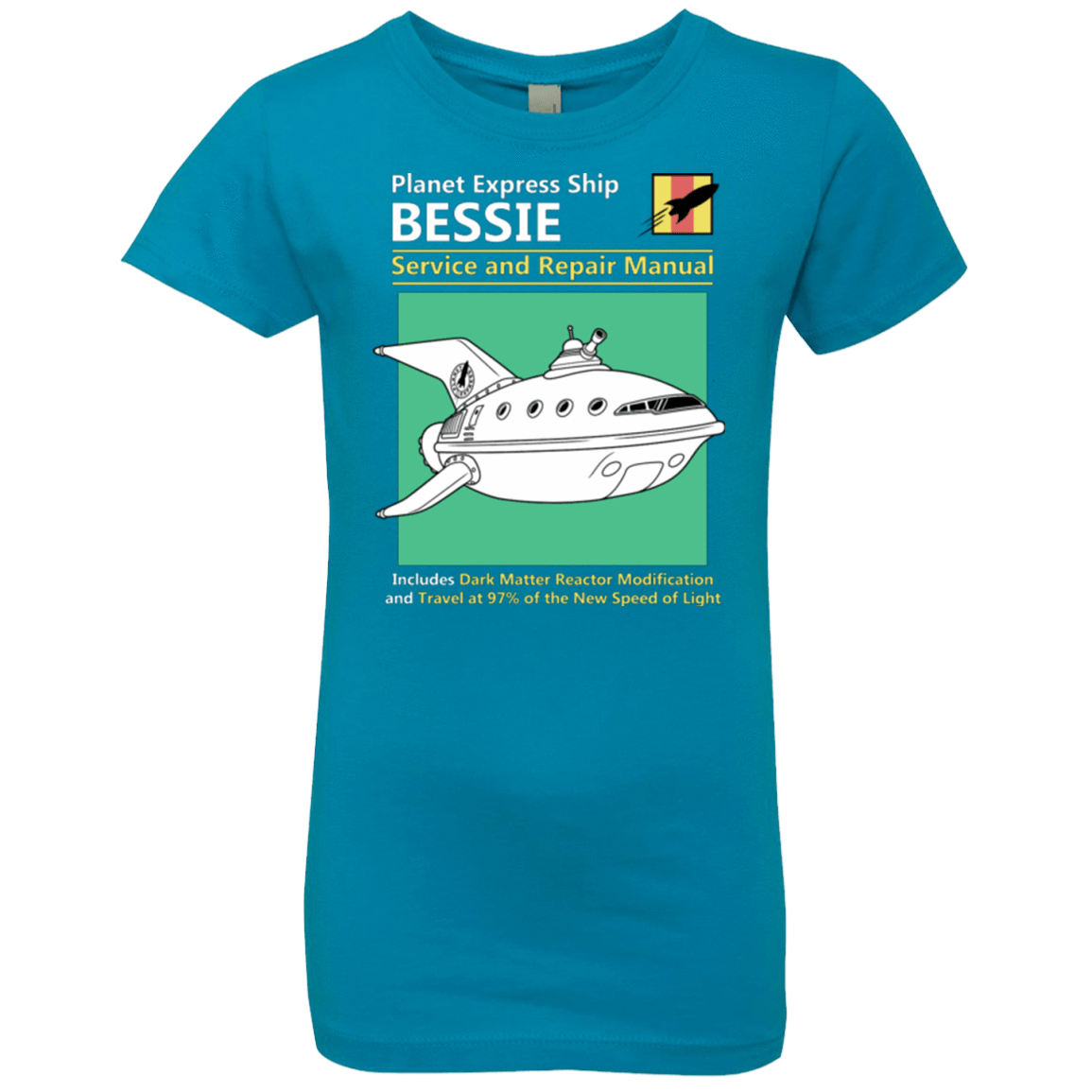 T-Shirts Turquoise / YXS Bessie Service and Repair Manual Girls Premium T-Shirt