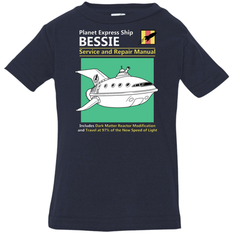 T-Shirts Navy / 6 Months Bessie Service and Repair Manual Infant Premium T-Shirt