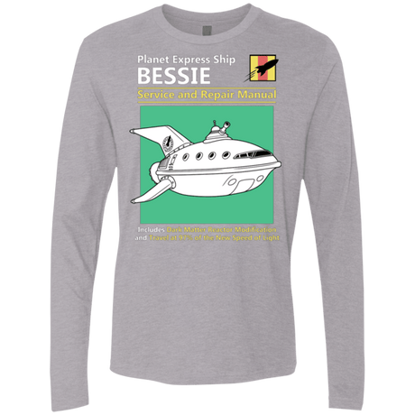 T-Shirts Heather Grey / Small Bessie Service and Repair Manual Men's Premium Long Sleeve