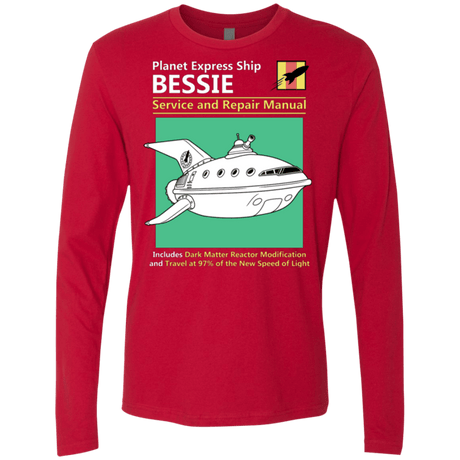 T-Shirts Red / Small Bessie Service and Repair Manual Men's Premium Long Sleeve