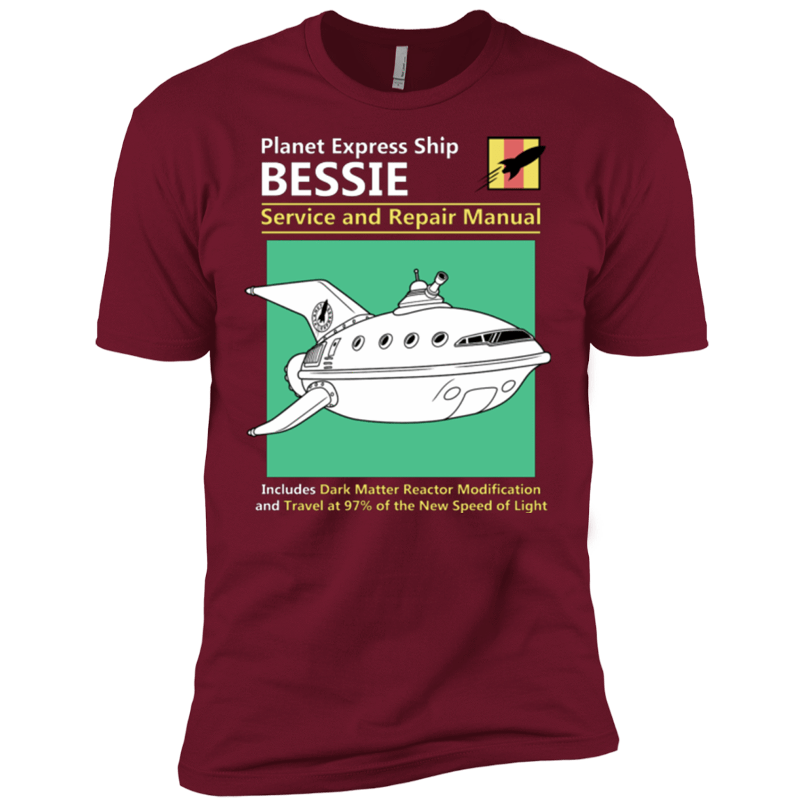 T-Shirts Cardinal / X-Small Bessie Service and Repair Manual Men's Premium T-Shirt
