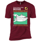 T-Shirts Cardinal / X-Small Bessie Service and Repair Manual Men's Premium T-Shirt