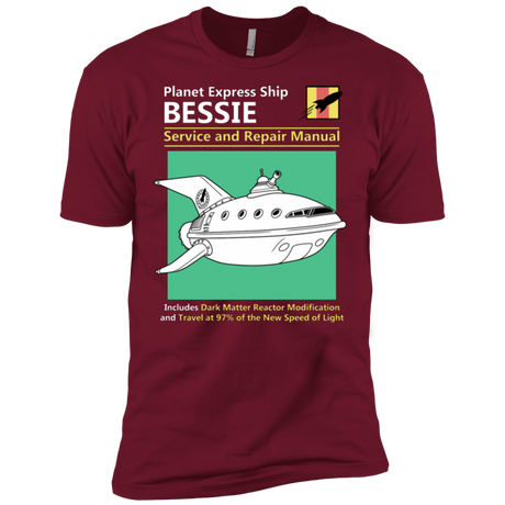 T-Shirts Cardinal / X-Small Bessie Service and Repair Manual Men's Premium T-Shirt
