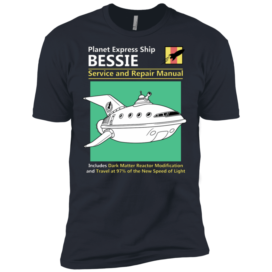 T-Shirts Indigo / X-Small Bessie Service and Repair Manual Men's Premium T-Shirt