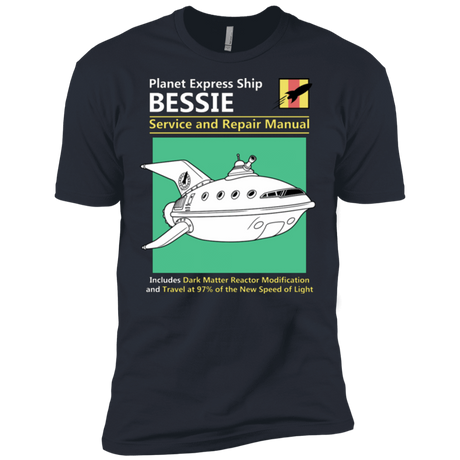 T-Shirts Indigo / X-Small Bessie Service and Repair Manual Men's Premium T-Shirt