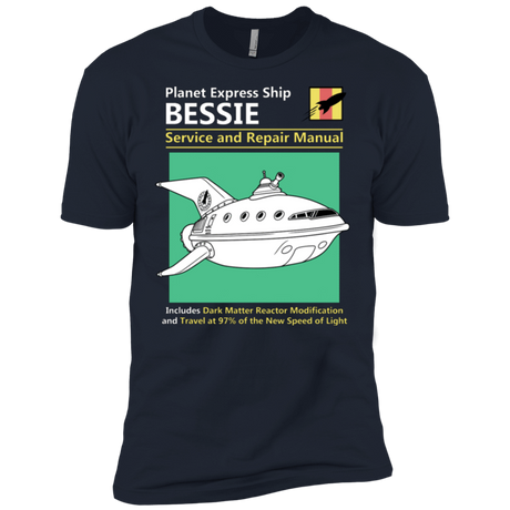 T-Shirts Midnight Navy / X-Small Bessie Service and Repair Manual Men's Premium T-Shirt