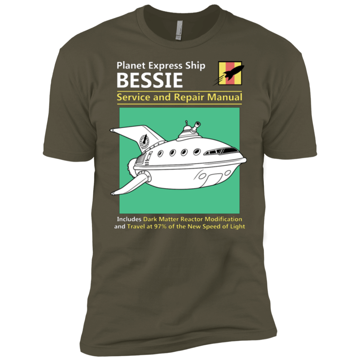 T-Shirts Military Green / X-Small Bessie Service and Repair Manual Men's Premium T-Shirt