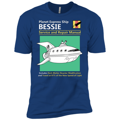 T-Shirts Royal / X-Small Bessie Service and Repair Manual Men's Premium T-Shirt