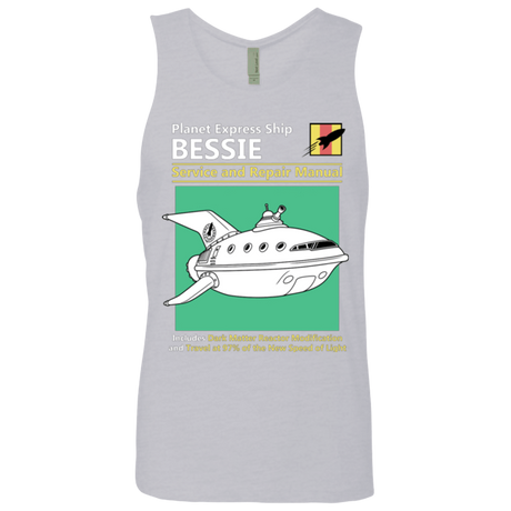 T-Shirts Heather Grey / Small Bessie Service and Repair Manual Men's Premium Tank Top