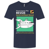 T-Shirts Midnight Navy / X-Small Bessie Service and Repair Manual Men's Premium V-Neck