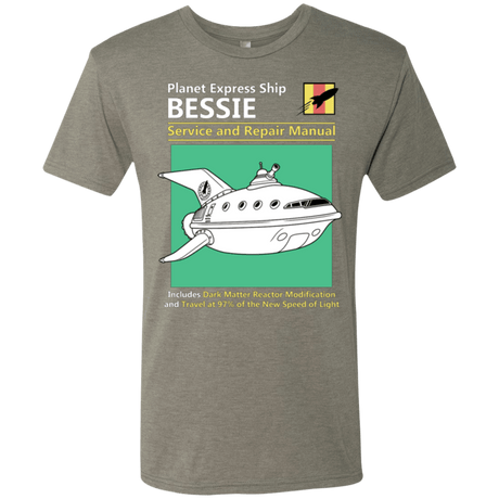 T-Shirts Venetian Grey / Small Bessie Service and Repair Manual Men's Triblend T-Shirt