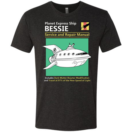 T-Shirts Vintage Black / Small Bessie Service and Repair Manual Men's Triblend T-Shirt