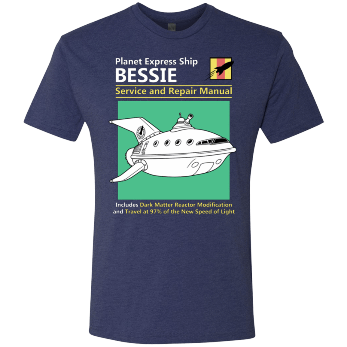T-Shirts Vintage Navy / Small Bessie Service and Repair Manual Men's Triblend T-Shirt