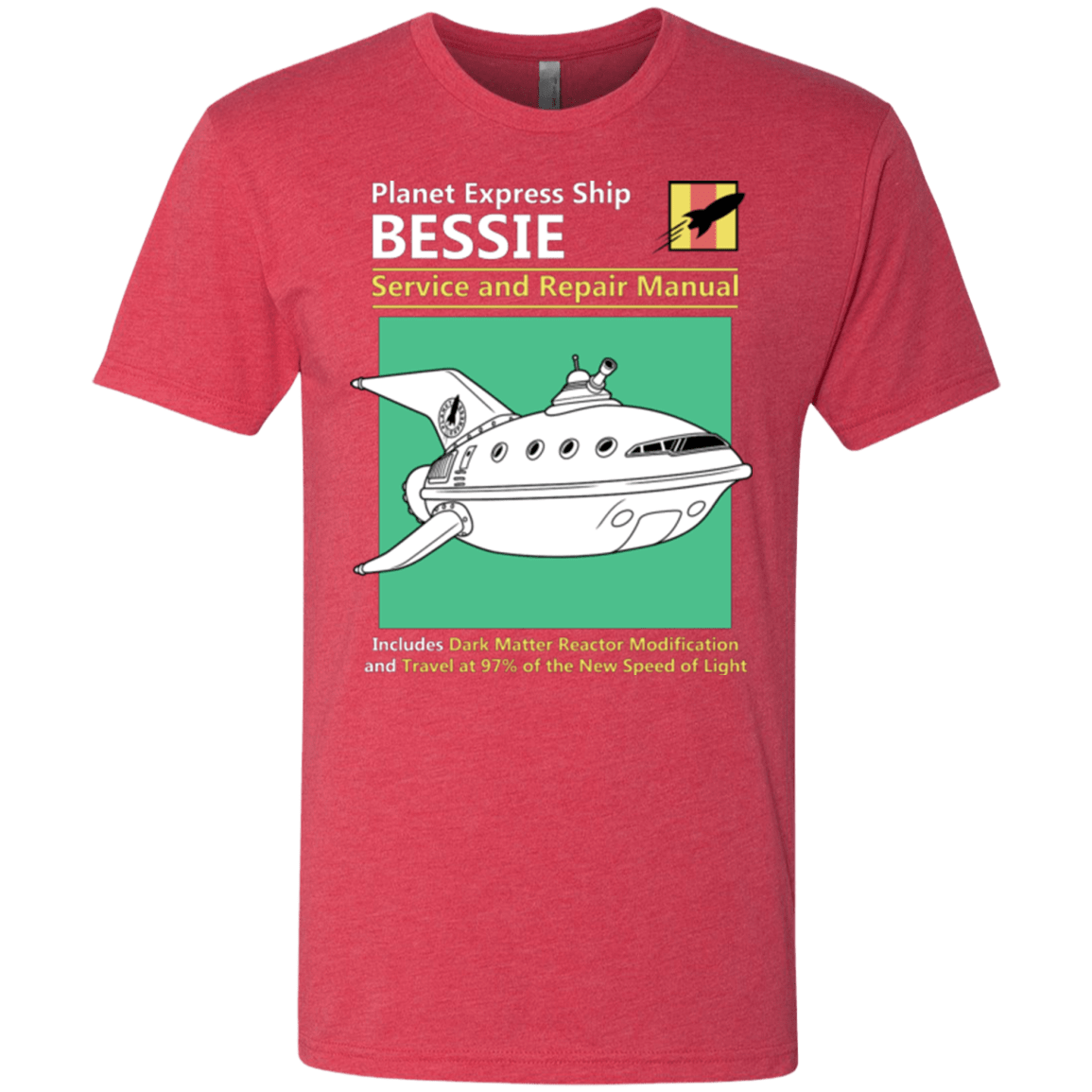T-Shirts Vintage Red / Small Bessie Service and Repair Manual Men's Triblend T-Shirt