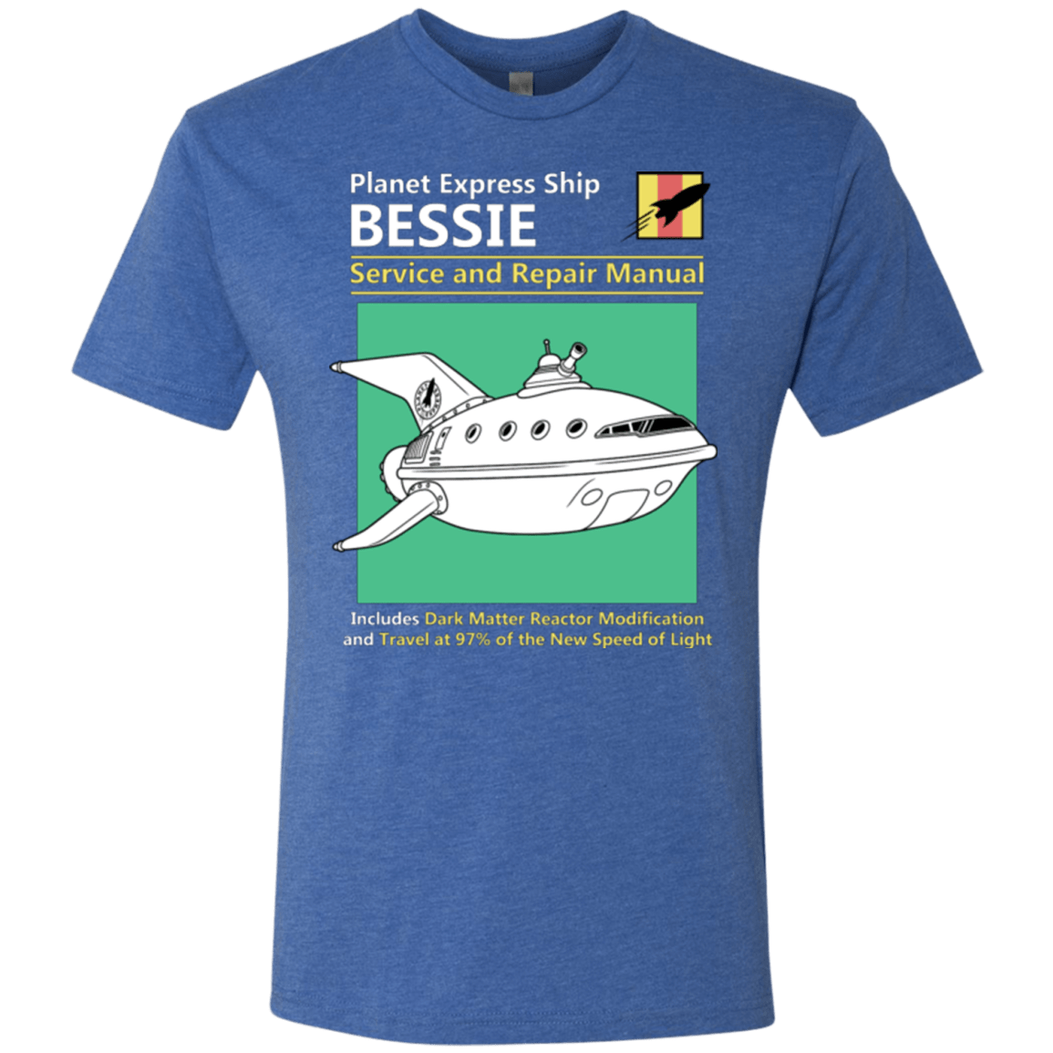 T-Shirts Vintage Royal / Small Bessie Service and Repair Manual Men's Triblend T-Shirt