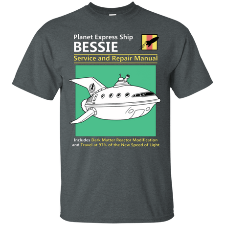 T-Shirts Dark Heather / Small Bessie Service and Repair Manual T-Shirt