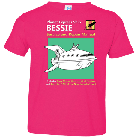 T-Shirts Hot Pink / 2T Bessie Service and Repair Manual Toddler Premium T-Shirt
