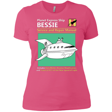 T-Shirts Hot Pink / X-Small Bessie Service and Repair Manual Women's Premium T-Shirt