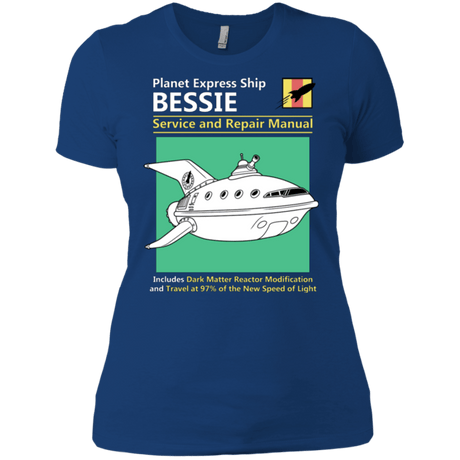 T-Shirts Royal / X-Small Bessie Service and Repair Manual Women's Premium T-Shirt