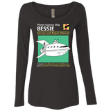T-Shirts Vintage Black / Small Bessie Service and Repair Manual Women's Triblend Long Sleeve Shirt