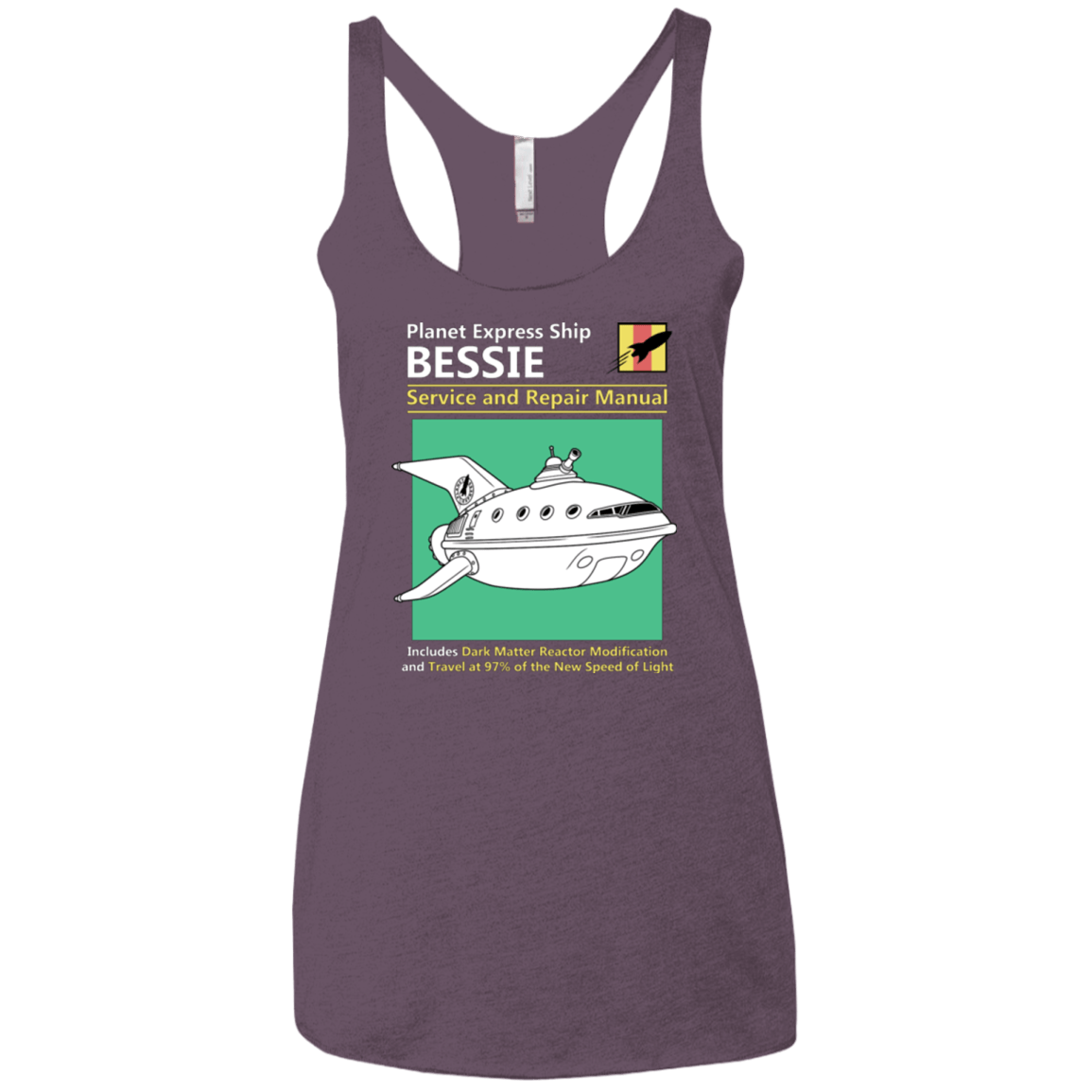 T-Shirts Vintage Purple / X-Small Bessie Service and Repair Manual Women's Triblend Racerback Tank
