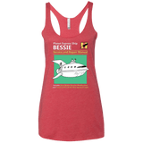 T-Shirts Vintage Red / X-Small Bessie Service and Repair Manual Women's Triblend Racerback Tank