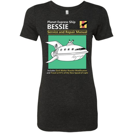 T-Shirts Vintage Black / Small Bessie Service and Repair Manual Women's Triblend T-Shirt