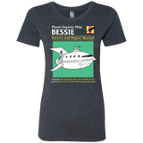 T-Shirts Vintage Navy / Small Bessie Service and Repair Manual Women's Triblend T-Shirt