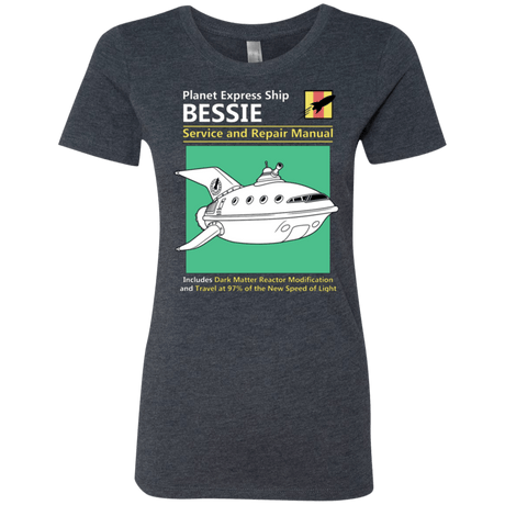 T-Shirts Vintage Navy / Small Bessie Service and Repair Manual Women's Triblend T-Shirt