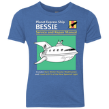 T-Shirts Vintage Royal / YXS Bessie Service and Repair Manual Youth Triblend T-Shirt