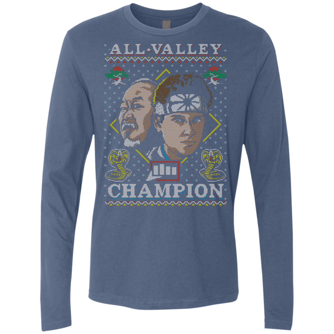 T-Shirts Indigo / Small Best Around Men's Premium Long Sleeve