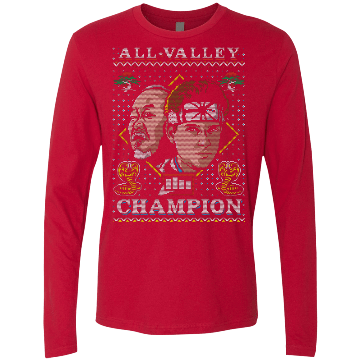 T-Shirts Red / Small Best Around Men's Premium Long Sleeve