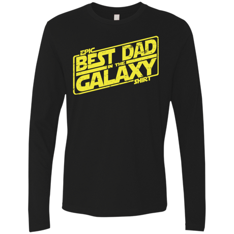 T-Shirts Black / Small Best Dad in the Galaxy Men's Premium Long Sleeve