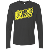 T-Shirts Heavy Metal / Small Best Dad in the Galaxy Men's Premium Long Sleeve