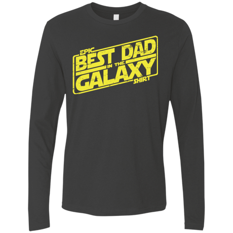 T-Shirts Heavy Metal / Small Best Dad in the Galaxy Men's Premium Long Sleeve