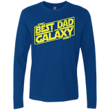 T-Shirts Royal / Small Best Dad in the Galaxy Men's Premium Long Sleeve