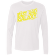 T-Shirts White / Small Best Dad in the Galaxy Men's Premium Long Sleeve