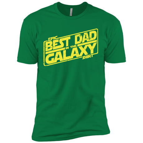 T-Shirts Kelly Green / X-Small Best Dad in the Galaxy Men's Premium T-Shirt