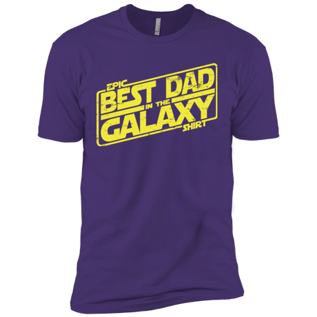 T-Shirts Purple / X-Small Best Dad in the Galaxy Men's Premium T-Shirt