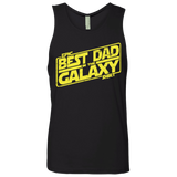 T-Shirts Black / Small Best Dad in the Galaxy Men's Premium Tank Top
