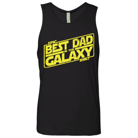 T-Shirts Black / Small Best Dad in the Galaxy Men's Premium Tank Top