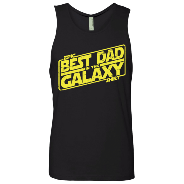 T-Shirts Black / Small Best Dad in the Galaxy Men's Premium Tank Top