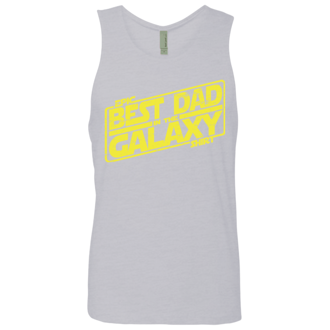 T-Shirts Heather Grey / Small Best Dad in the Galaxy Men's Premium Tank Top