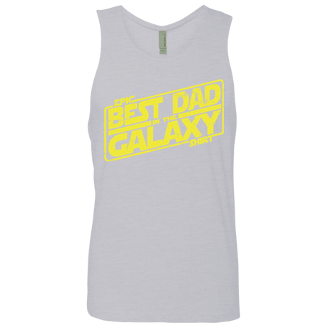 T-Shirts Heather Grey / Small Best Dad in the Galaxy Men's Premium Tank Top