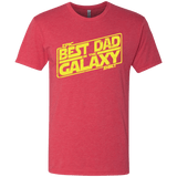 T-Shirts Vintage Red / Small Best Dad in the Galaxy Men's Triblend T-Shirt