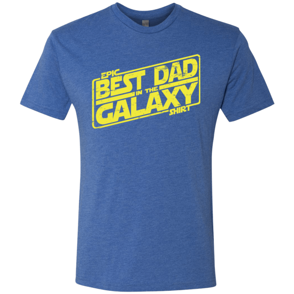 T-Shirts Vintage Royal / Small Best Dad in the Galaxy Men's Triblend T-Shirt