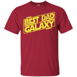 T-Shirts Cardinal / Small Best Dad in the Galaxy T-Shirt