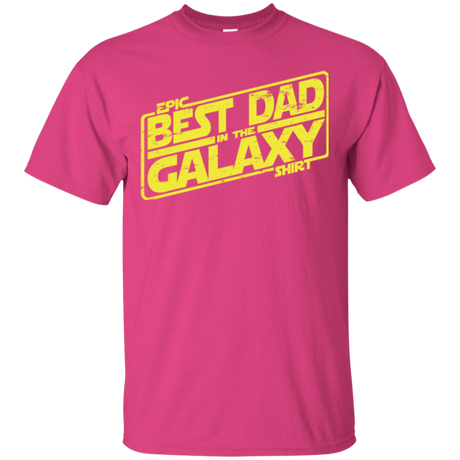 T-Shirts Heliconia / Small Best Dad in the Galaxy T-Shirt