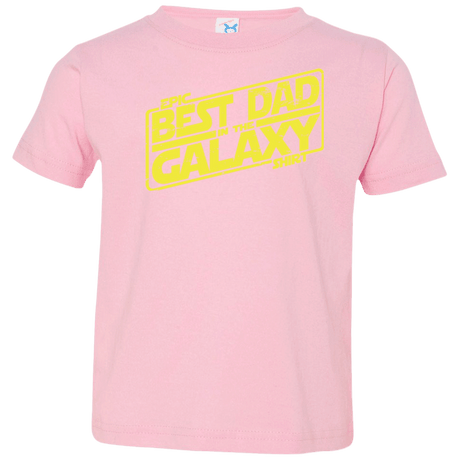 T-Shirts Pink / 2T Best Dad in the Galaxy Toddler Premium T-Shirt