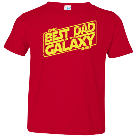 T-Shirts Red / 2T Best Dad in the Galaxy Toddler Premium T-Shirt